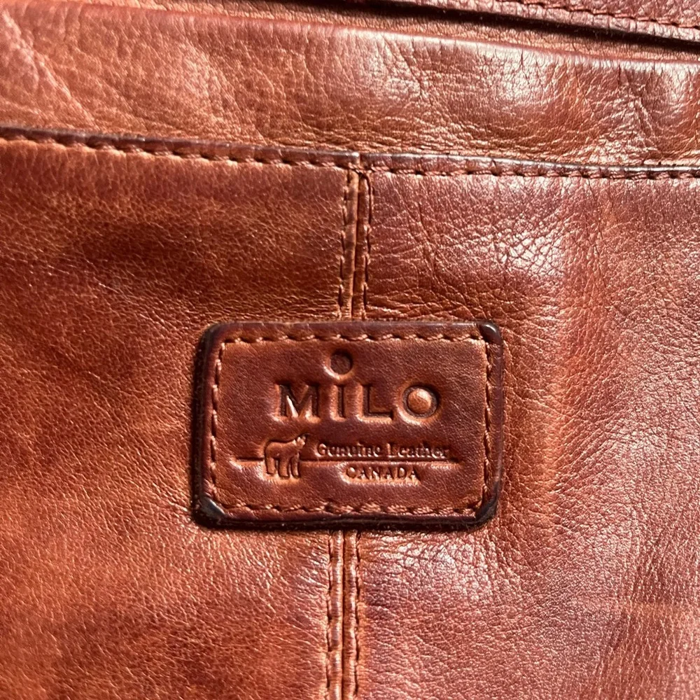 MILO Genuine Leather Canada Woven Leather Crossbody Bag 🤎